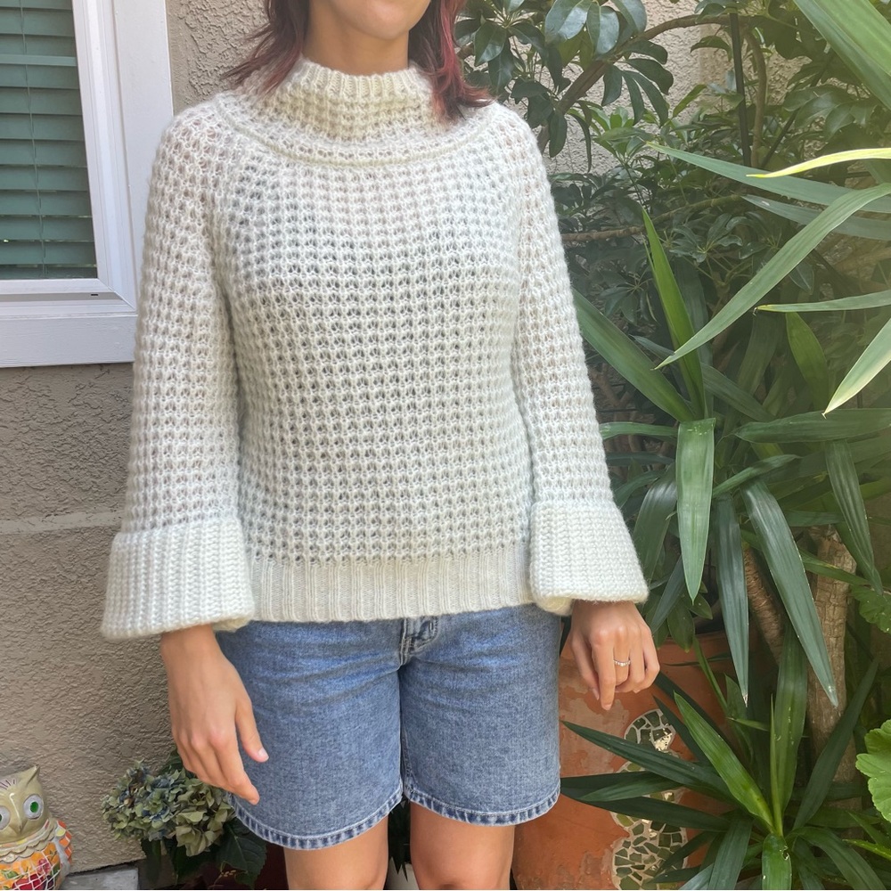 Cozy Light Mint Maeve Anthropology Knit Sweater